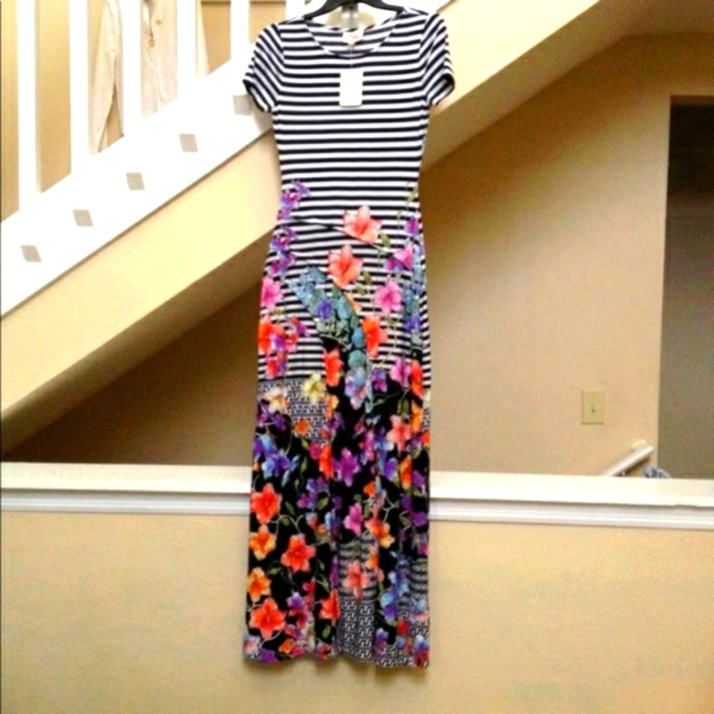 NWT Beige by Eci stretch maxi dress